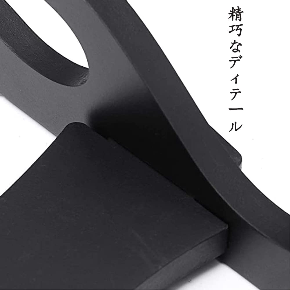 Amazon | 刀掛け 刀台 刀置き 3本用 壁掛け 剣置き 短刀拵え 木製 黒